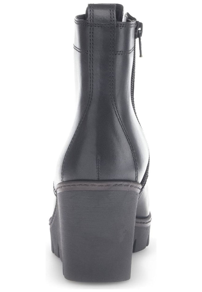 Gabor Stiefelette Leder Schwarz/Braun Warmfutter