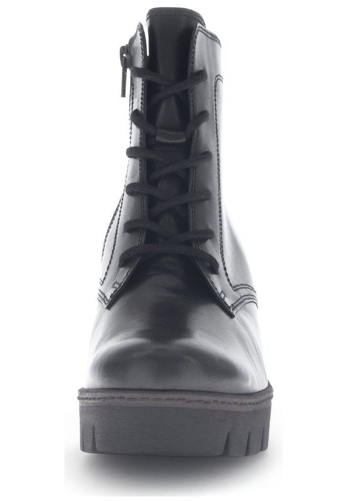 Gabor Stiefelette Leder Schwarz/Braun Warmfutter