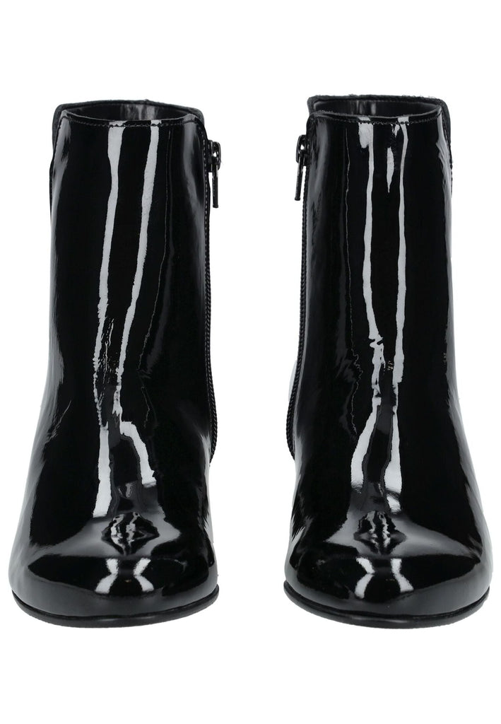 Gabor Stiefelette Leder Schwarz Lack