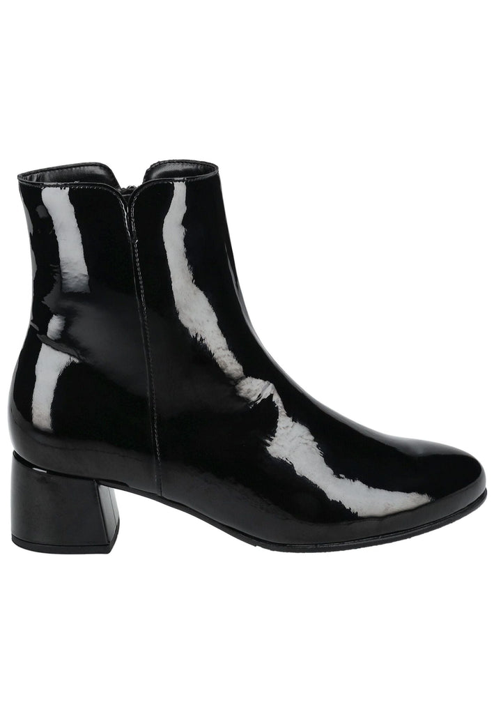 Gabor Stiefelette Leder Schwarz Lack