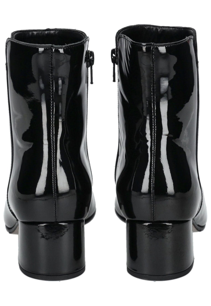 Gabor Stiefelette Leder Schwarz Lack