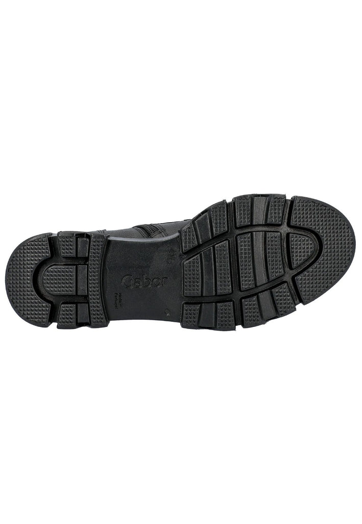 Gabor Stiefelette Leder Schwarz Warmfutter