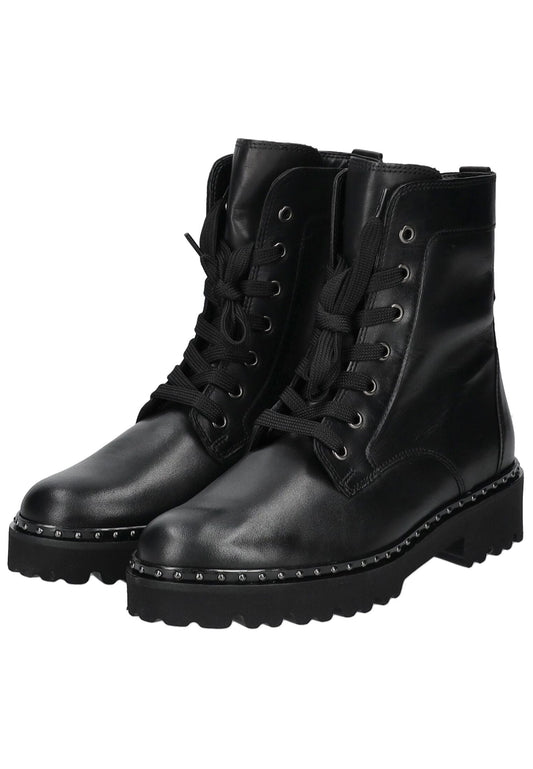 Gabor Stiefelette Leder Schwarz Warmfutter