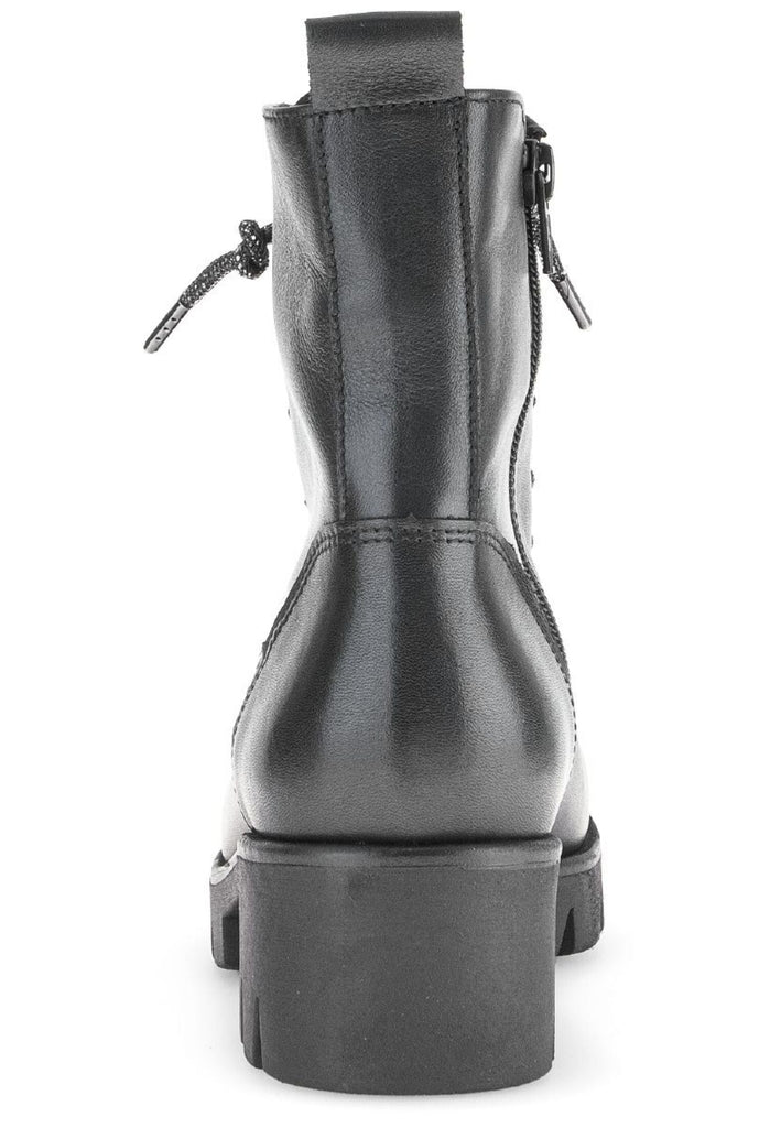Gabor Stiefelette Leder Schwarz Warmfutter