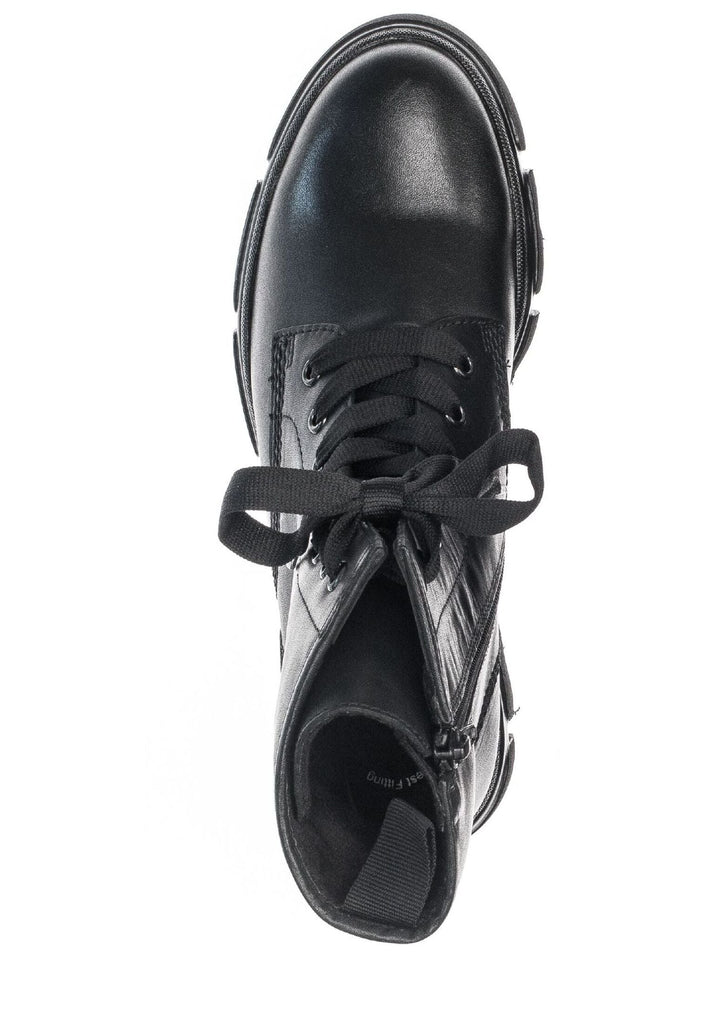 Gabor Stiefelette Leder Schwarz Warmfutter