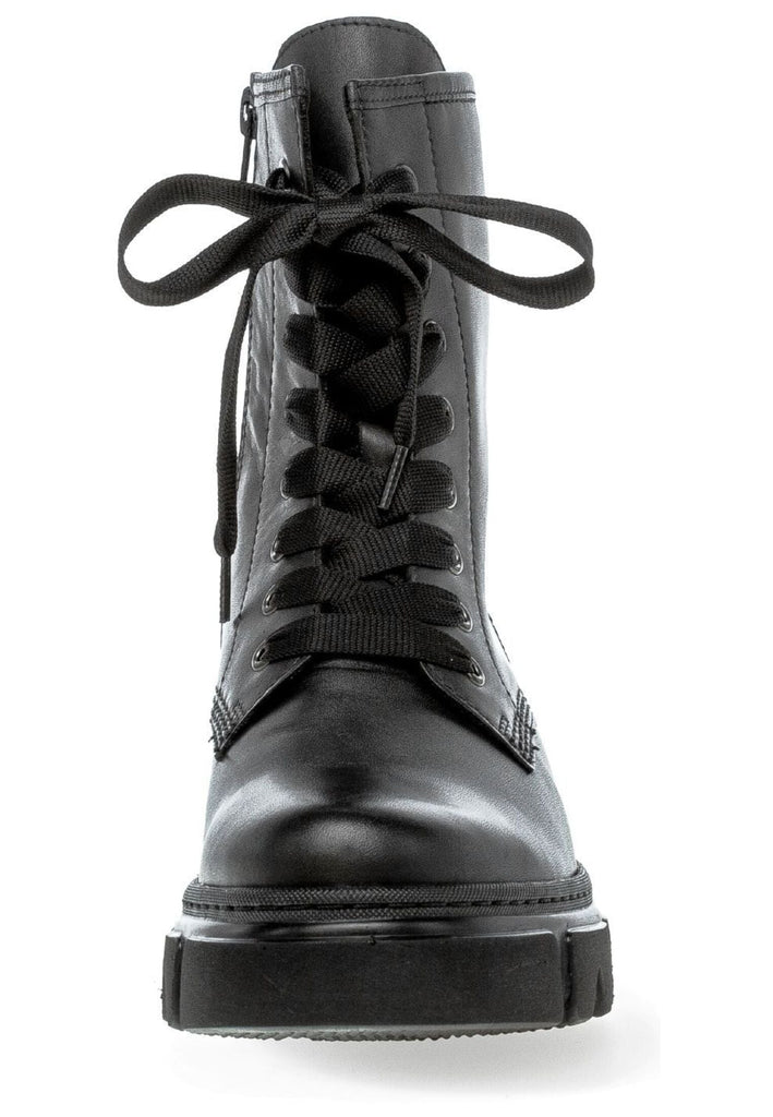 Gabor Stiefelette Leder Schwarz Warmfutter