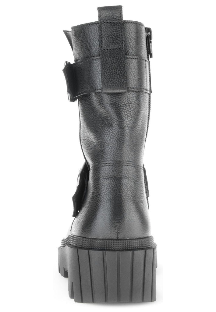 Gabor Stiefelette Leder Schwarz Warmfutter