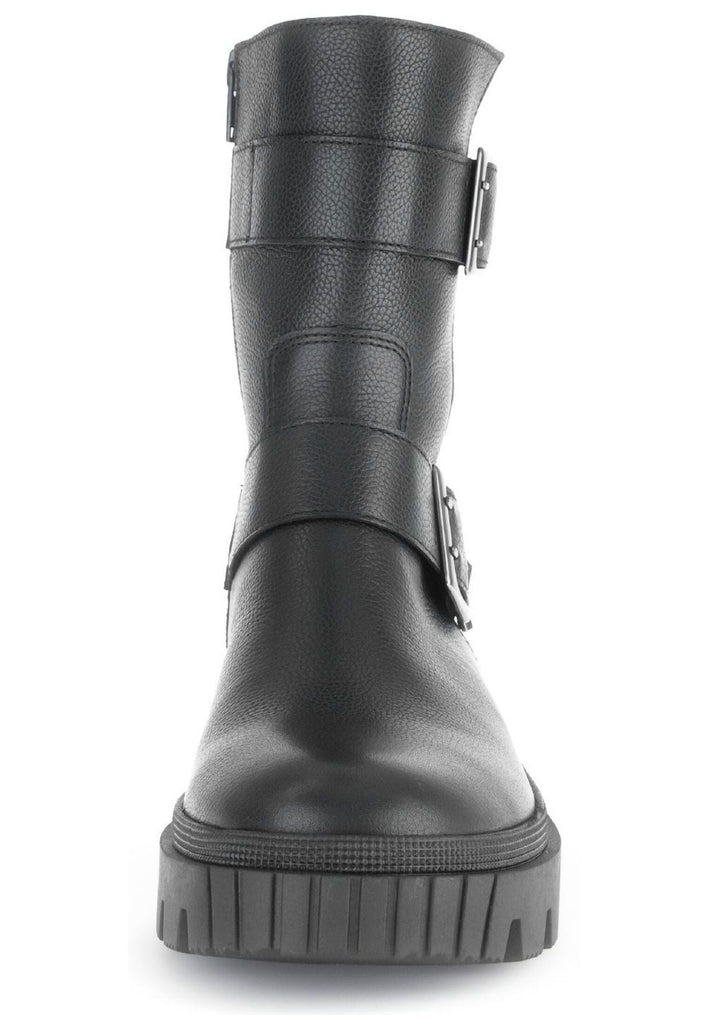 Gabor Stiefelette Leder Schwarz Warmfutter