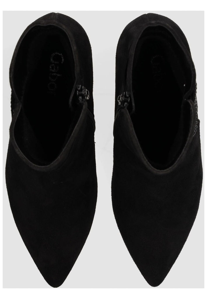 Gabor Stiefelette Leder Schwarz Warmfutter