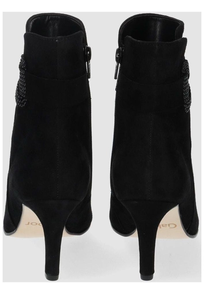 Gabor Stiefelette Leder Schwarz Warmfutter