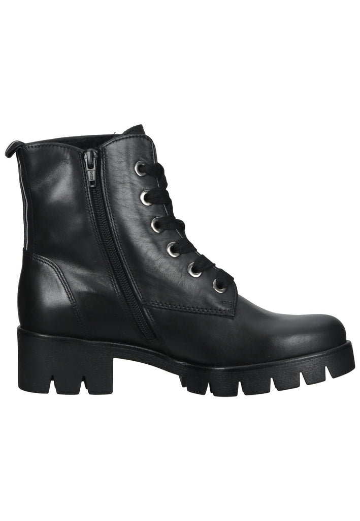 Gabor Stiefelette Leder Schwarz Warmfutter