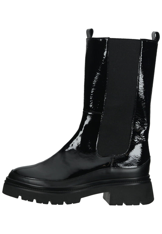 Gabor Stiefelette Leder Schwarz Warmfutter