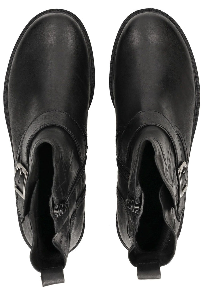 Gabor Stiefelette Leder Schwarz Warmfutter