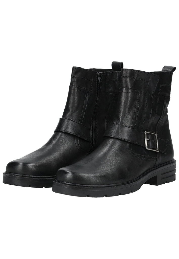Gabor Stiefelette Leder Schwarz Warmfutter