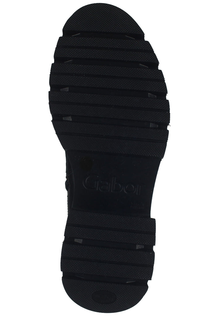 Gabor Stiefelette Leder/Textil Braun/Schwarz Warmfutter