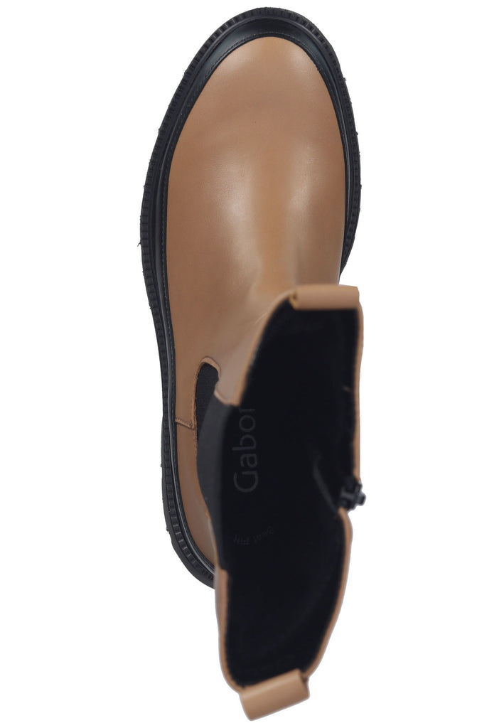 Gabor Stiefelette Leder/Textil Braun/Schwarz Warmfutter