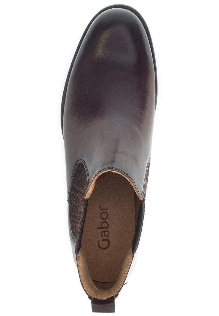 Gabor Stiefelette Leder/Textil Kastanie