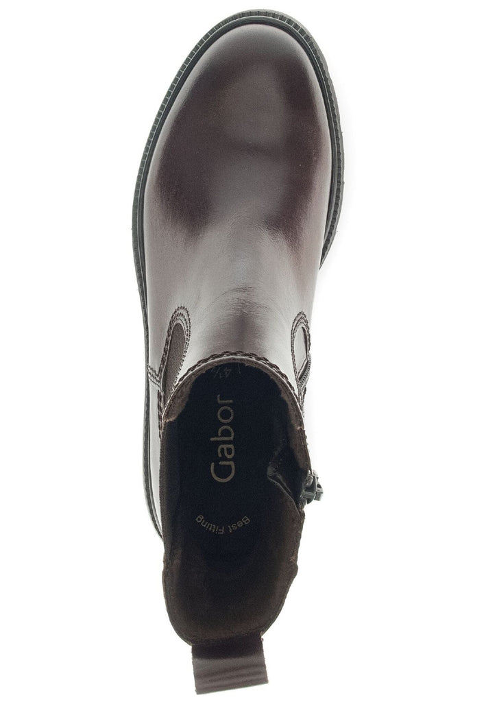 Gabor Stiefelette Leder/Textil Kastanie Warmfutter