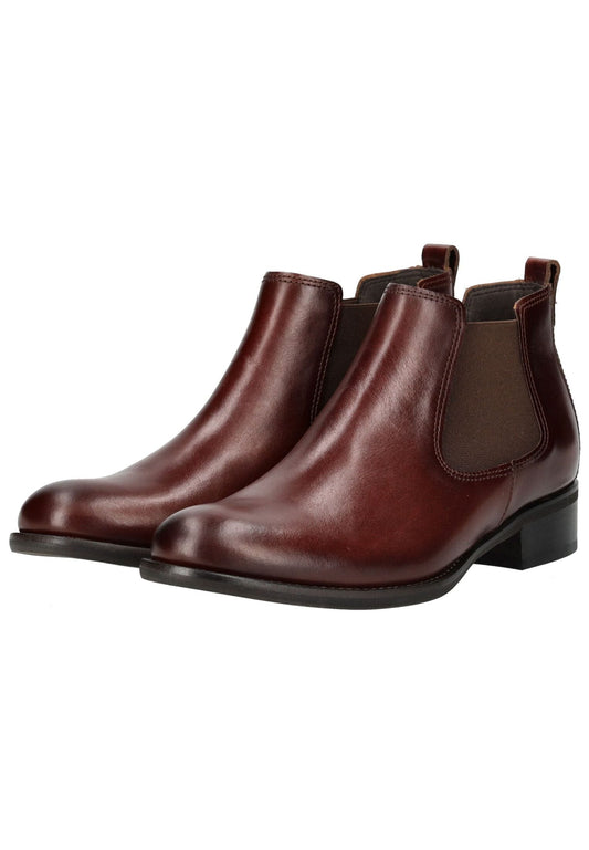 Gabor Stiefelette Leder/Textil Mittelbraun