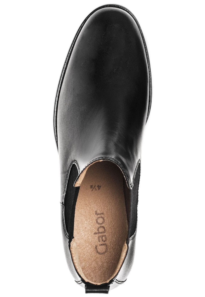 Gabor Stiefelette Leder/Textil Schwarz