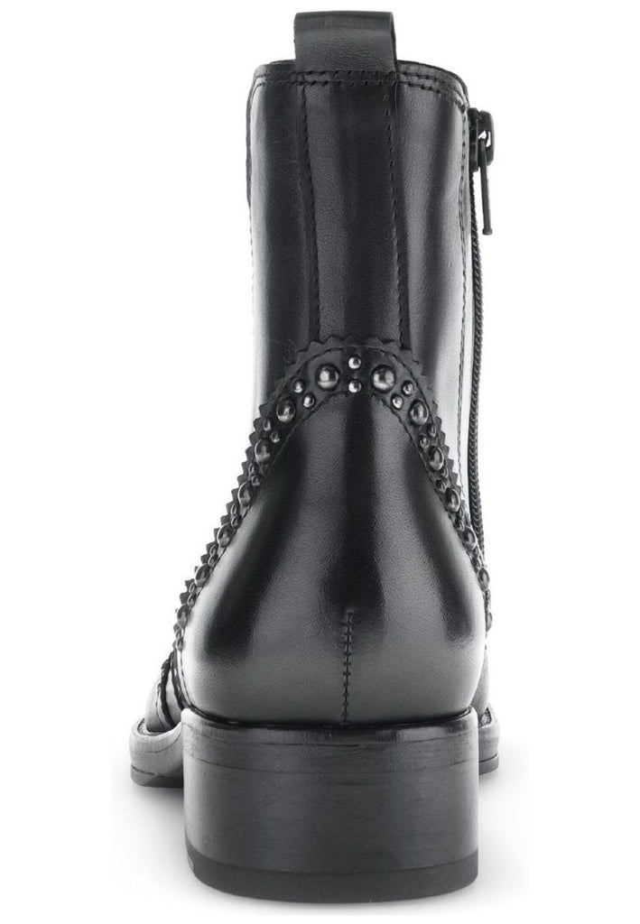 Gabor Stiefelette Leder/Textil Schwarz