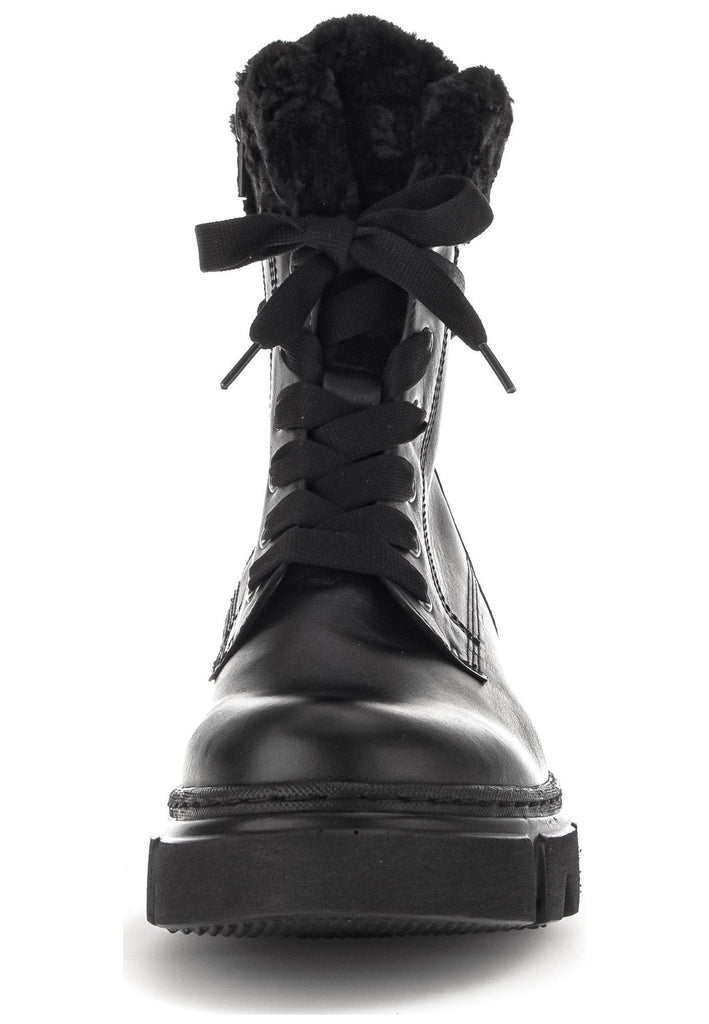 Gabor Stiefelette Leder/Textil Schwarz