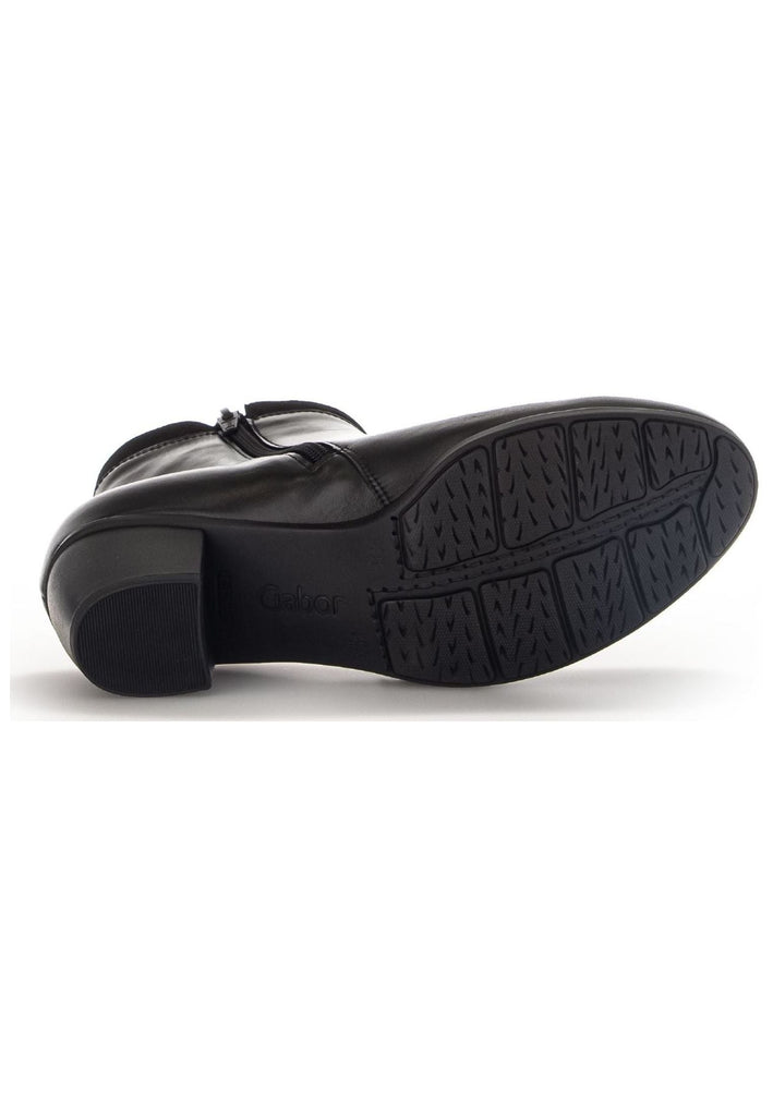 Gabor Stiefelette Leder/Textil Schwarz