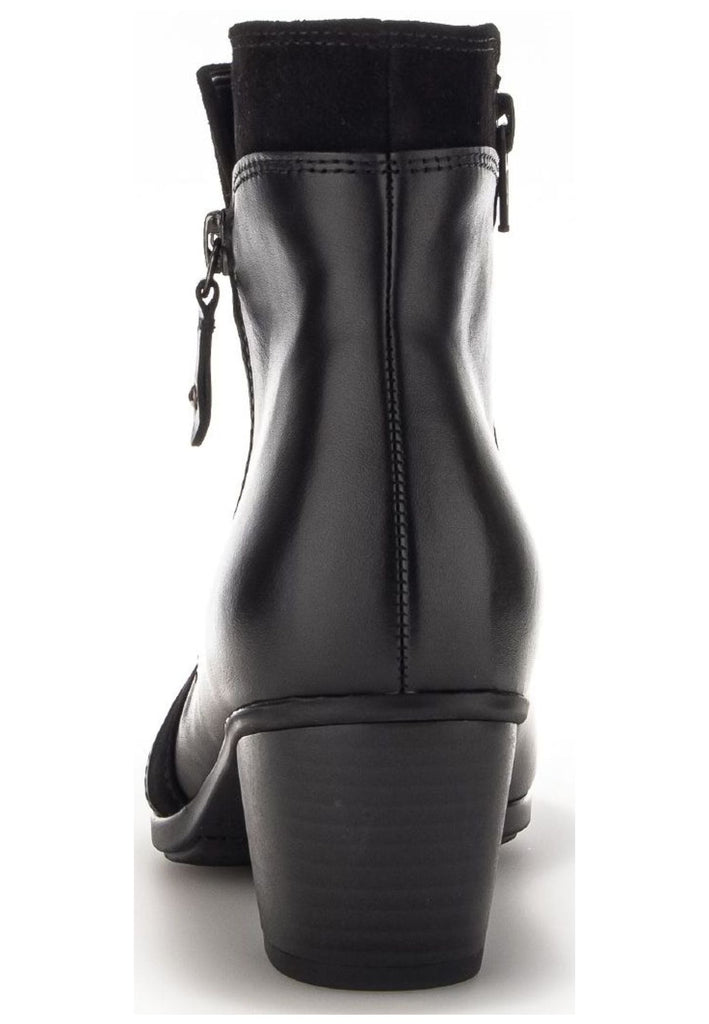 Gabor Stiefelette Leder/Textil Schwarz