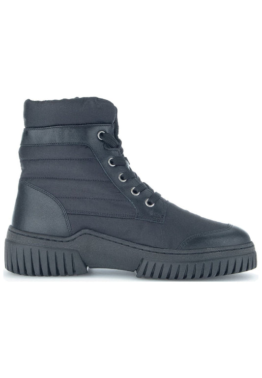 Gabor Stiefelette Leder/Textil Schwarz