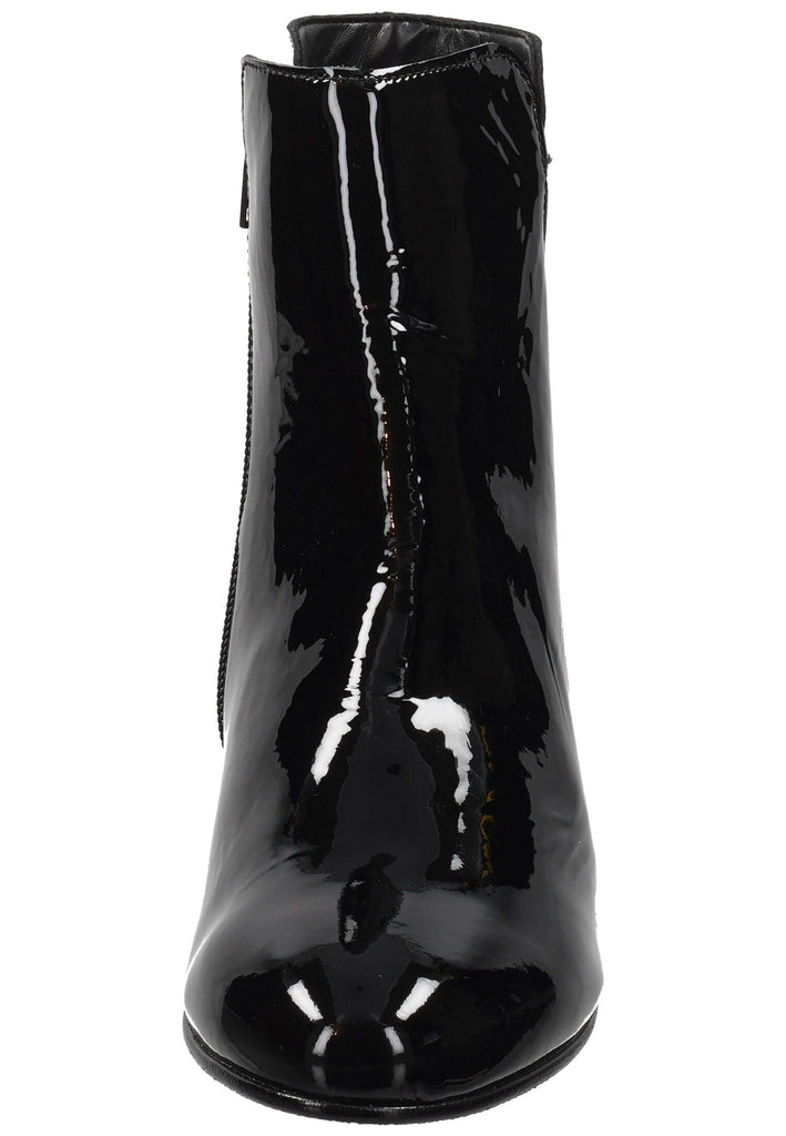 Gabor Stiefelette Leder/Textil Schwarz Lack Warmfutter