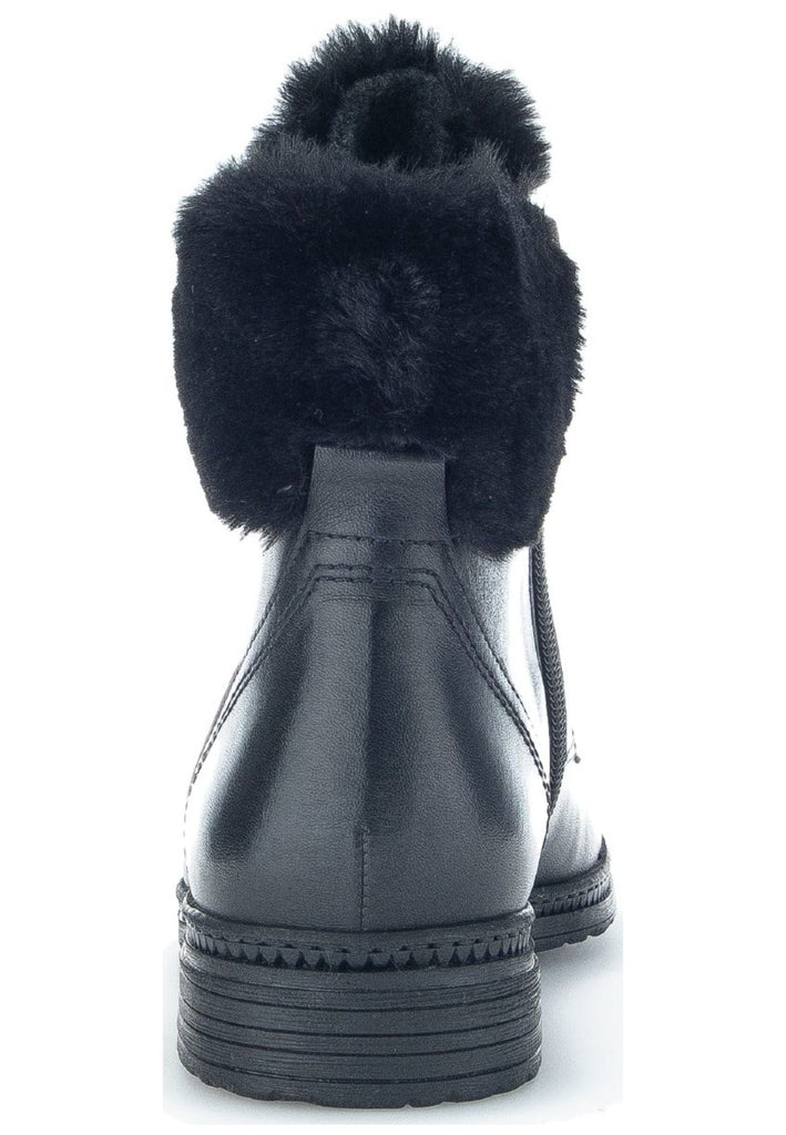 Gabor Stiefelette Leder/Textil Schwarz Warmfutter