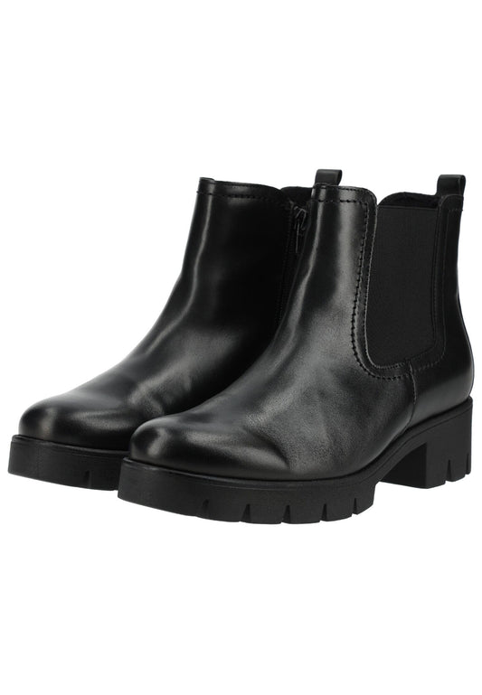 Gabor Stiefelette Leder/Textil Schwarz Warmfutter