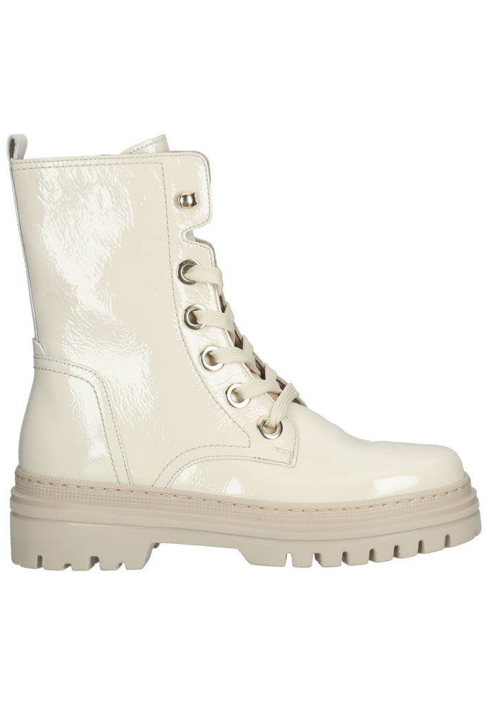 Gabor Stiefelette Leder Weiß/Beige