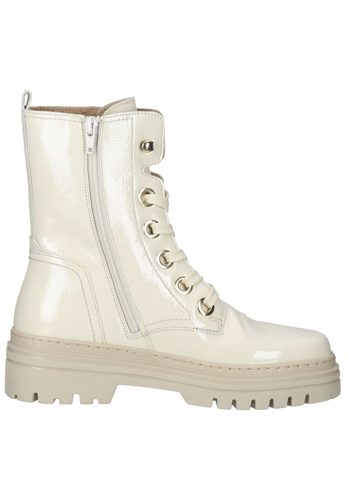 Gabor Stiefelette Leder Weiß/Beige