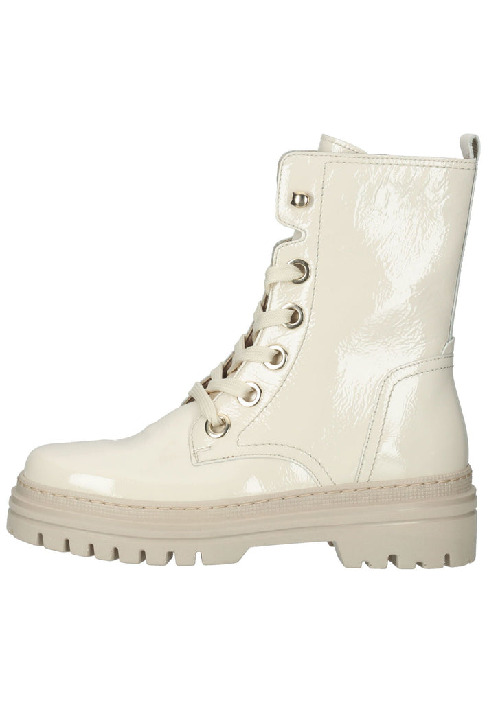 Gabor Stiefelette Leder Weiß/Beige