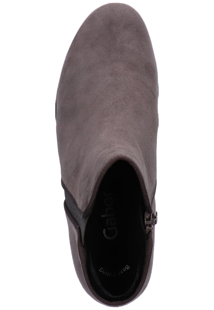 Gabor Stiefelette Leder Zinn