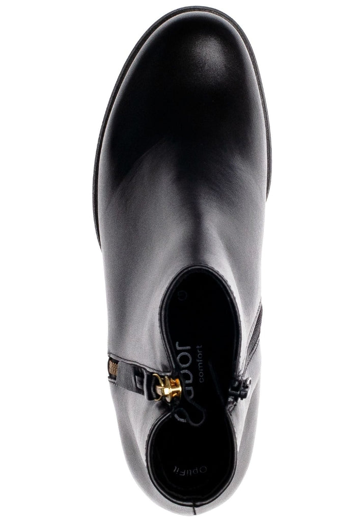 Gabor Stiefelette Nappaleder Schwarz