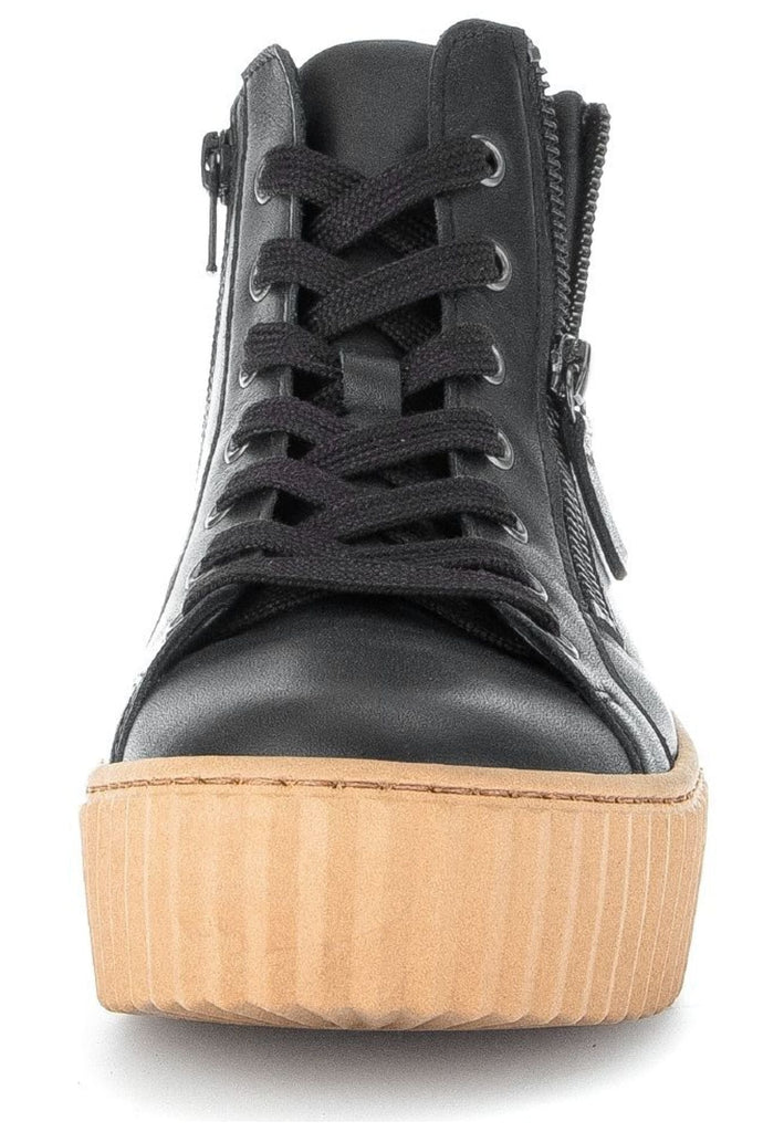 Gabor Stiefelette Nappaleder Schwarz/Braun