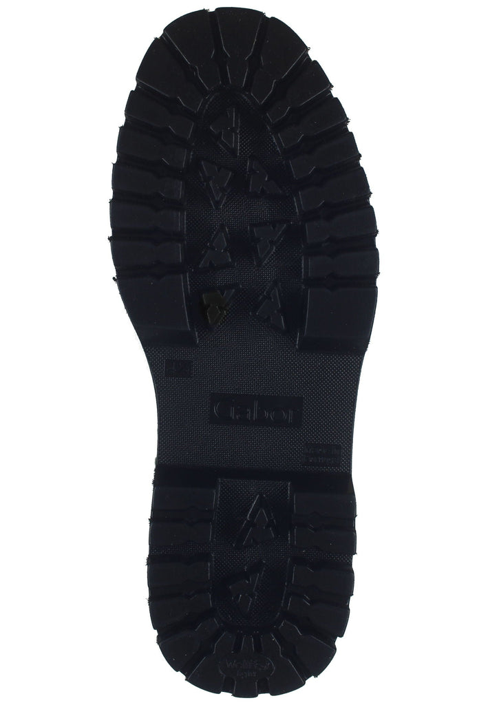 Gabor Stiefelette Nappaleder Schwarz/Gold