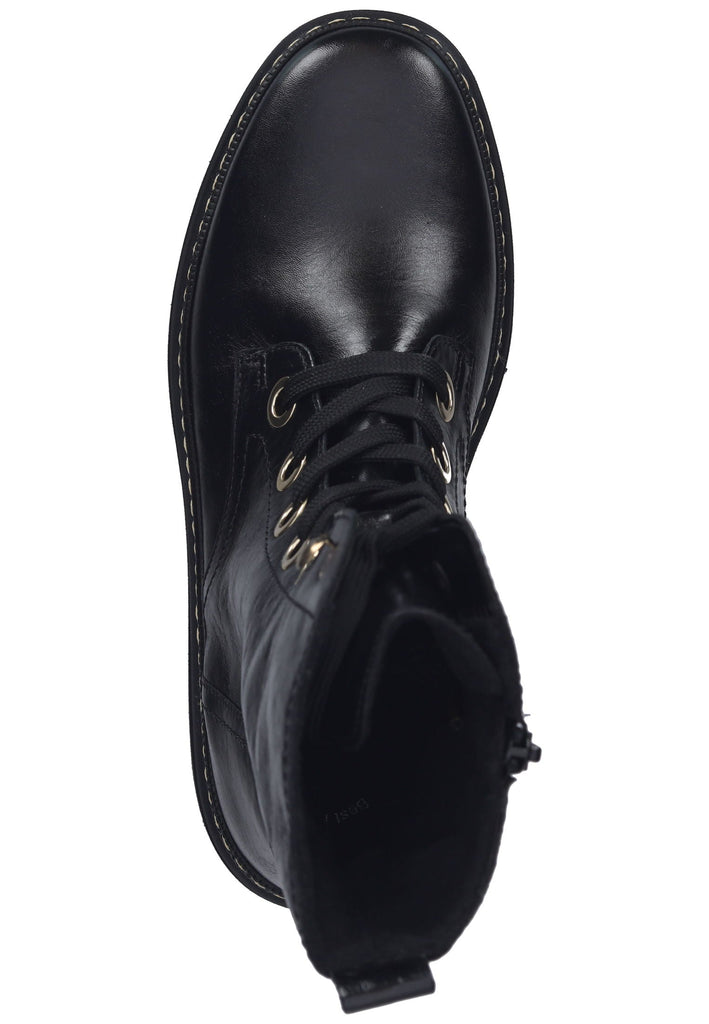 Gabor Stiefelette Nappaleder Schwarz/Gold