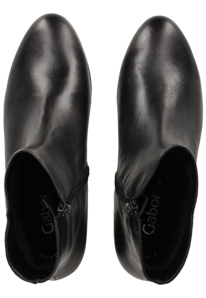 Gabor Stiefelette Nappaleder Schwarz/Schwarz