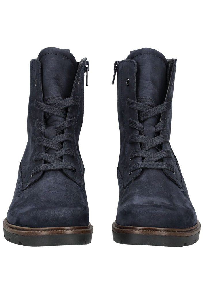 Gabor Stiefelette Nubukleder Blau/Braun Warmfutter