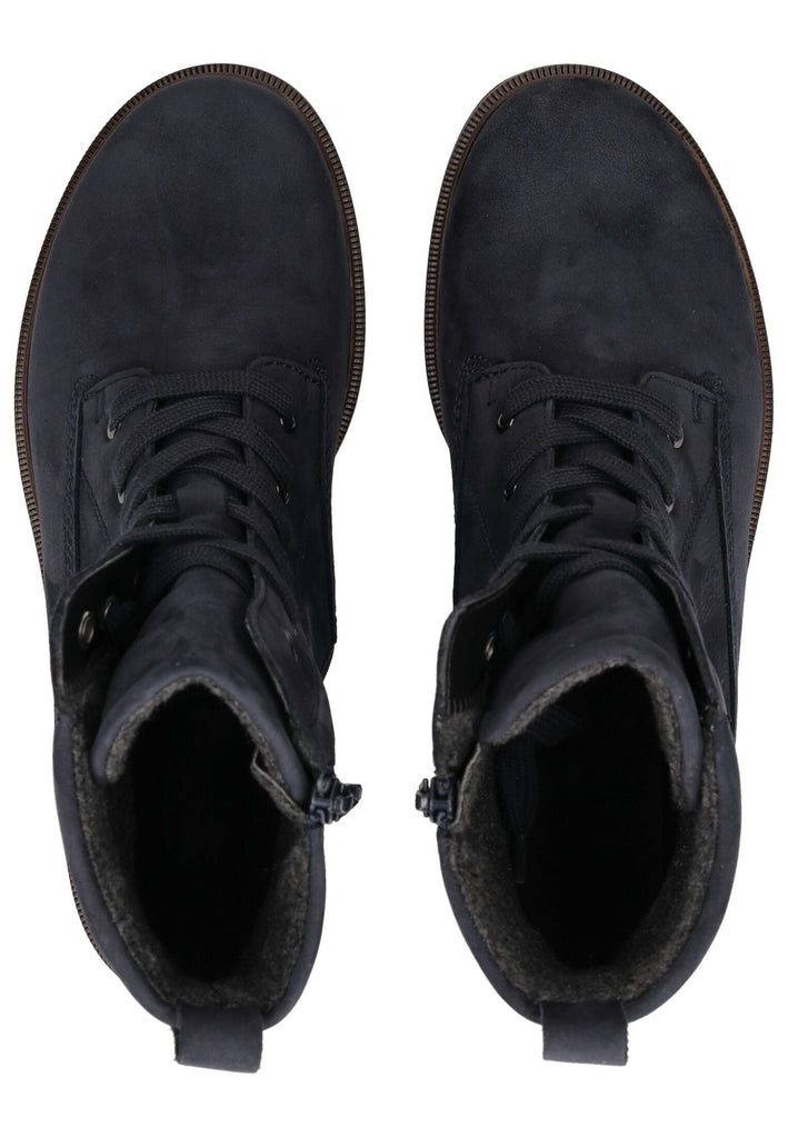 Gabor Stiefelette Nubukleder Blau/Braun Warmfutter