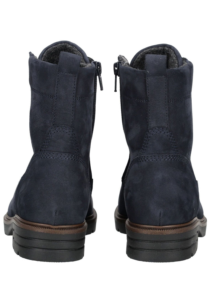 Gabor Stiefelette Nubukleder Blau/Braun Warmfutter