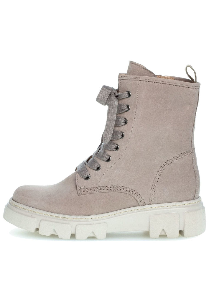 Gabor Stiefelette Nubukleder Leinen