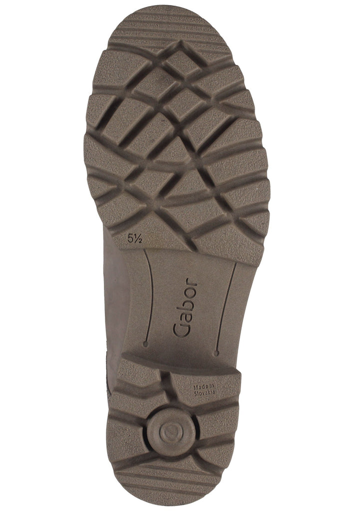 Gabor Stiefelette Nubukleder Leinen Warmfutter