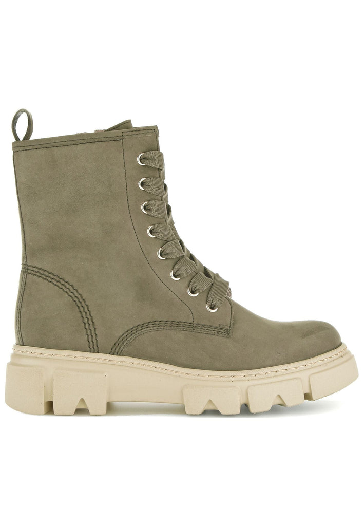 Gabor Stiefelette Nubukleder Olive