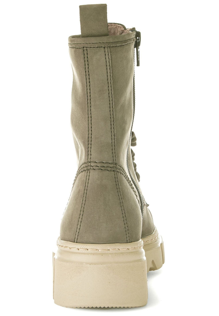 Gabor Stiefelette Nubukleder Olive