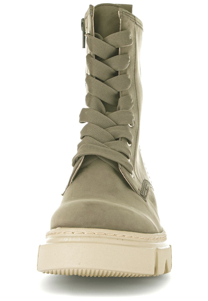 Gabor Stiefelette Nubukleder Olive