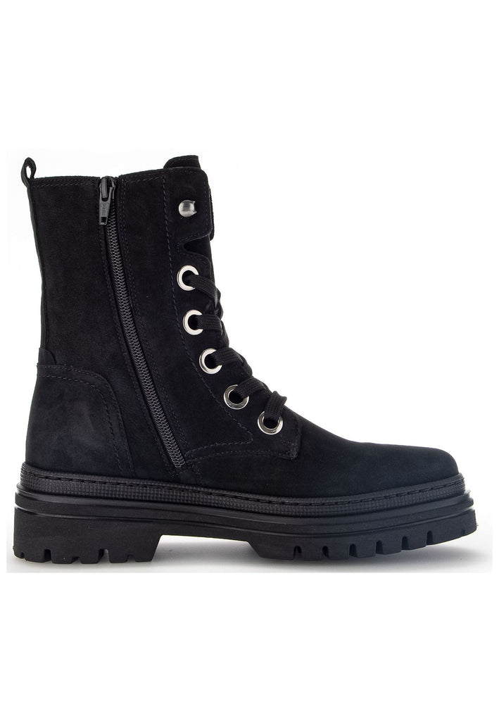 Gabor Stiefelette Nubukleder Schwarz
